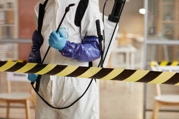 Professional Sewage Cleanup technician working in Richland, GA